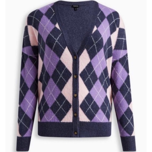 🆕 Vegan Cashmere V-neck Cardigan Sweater 3 3X 22 24 NWT Torrid New! - Picture 5 of 6